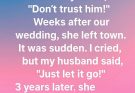 She Gave Me One Wa.rning About My Husband — Then Disappeared for Three Years