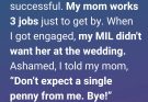 My Rich In-Laws Said My Mom Didn’t Belong at the Wedding—Her Response Left Me in Tears