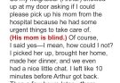 My Neighbor Asked Me to Pick Up His Blind Mother from the Hospital — That Same Evening, He Showed Up with the Police