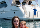 At my sister’s wedding reception, my own mother shoved her “single mother” daughter—and her so-called “illegitimate” granddaughter—straight off the deck into the freezing harbor.